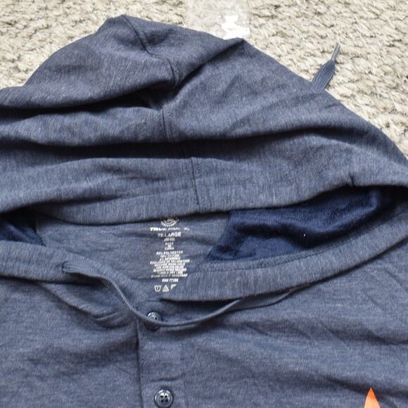 True Fan Men's Size 2XL Pullover Sweater Hoodie Jacket Huston Astros Cotton Blen - Picture 5 of 8